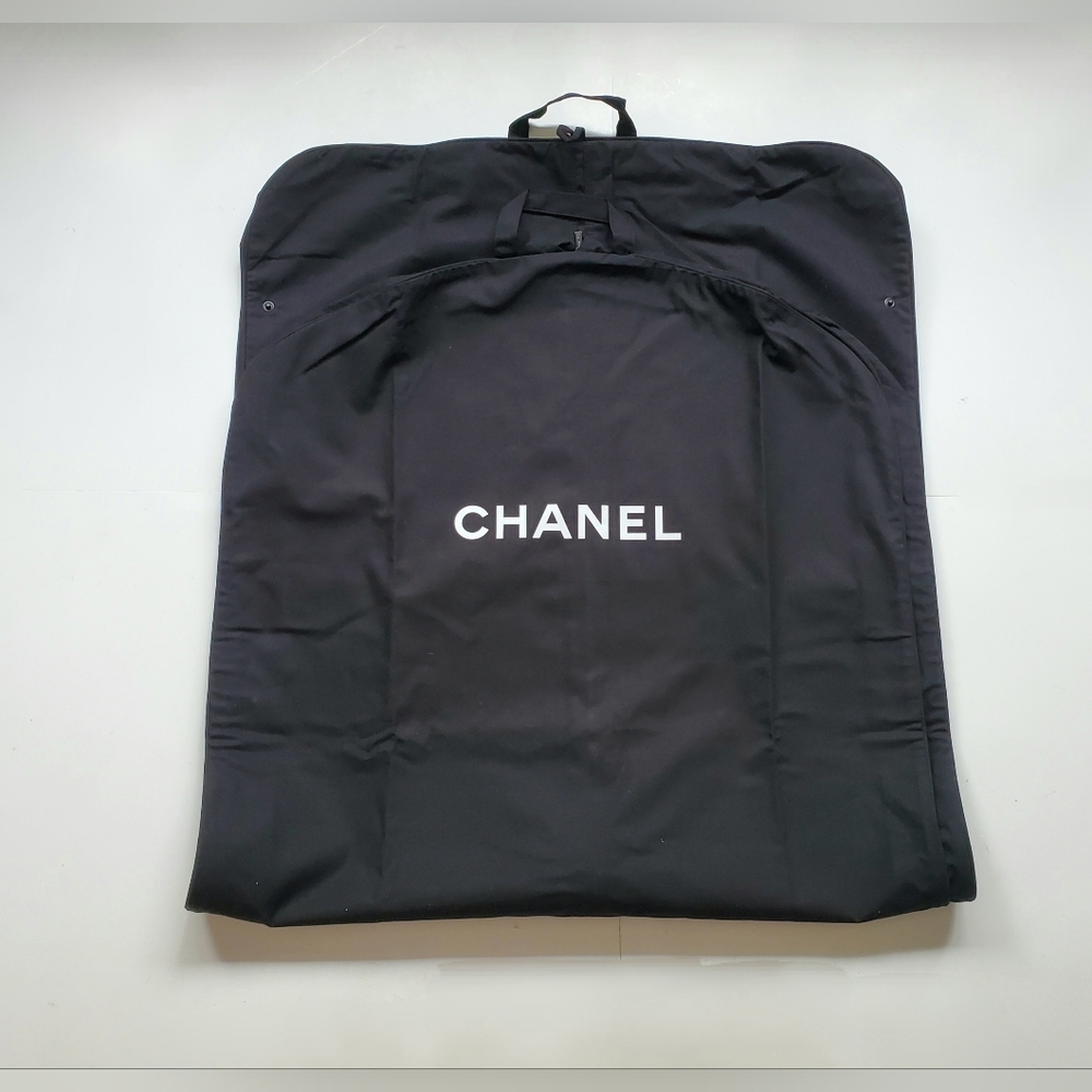(SALE)Chanel LogoBlack Canvas Garment Bag Brand New